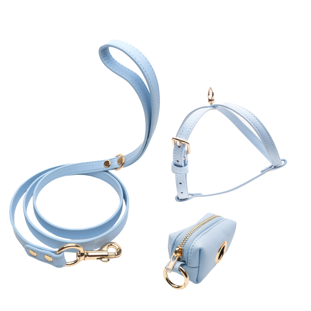Aqua Set - Harness + Classic Leash + Poop Bag